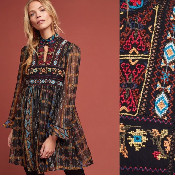 Anthropologie Dresses & Skirts - Akemi + Kin Elina Embroidered Dress